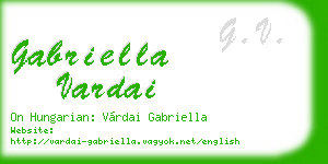 gabriella vardai business card